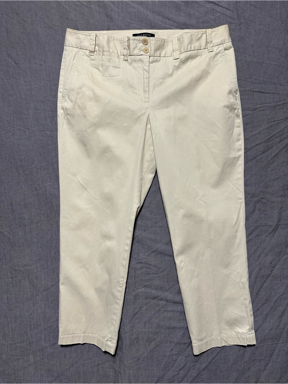 Talbots Signature Cream Chino Pants